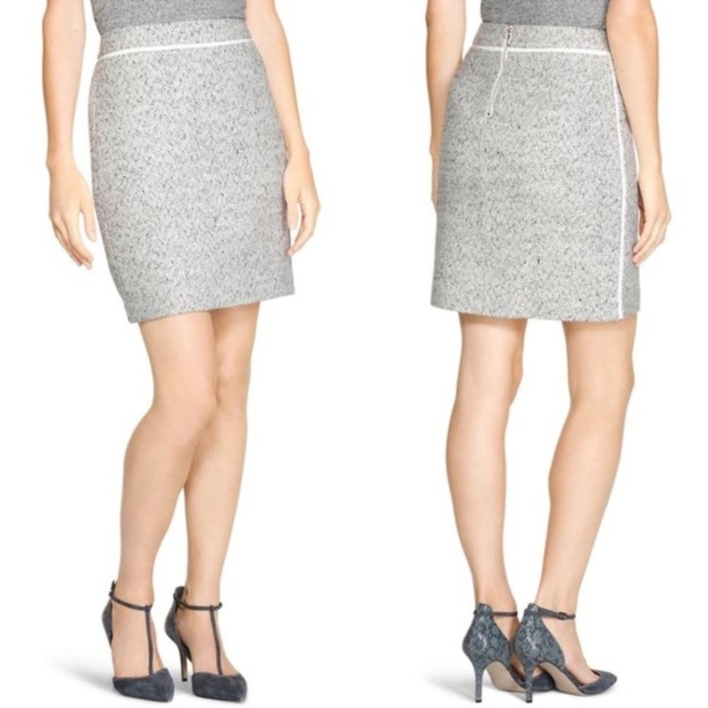 White House Black Market Gray Skirt